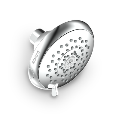 HealthGuard 5-Function Fixed Showerhead, 1.5 GPM, Chrome
