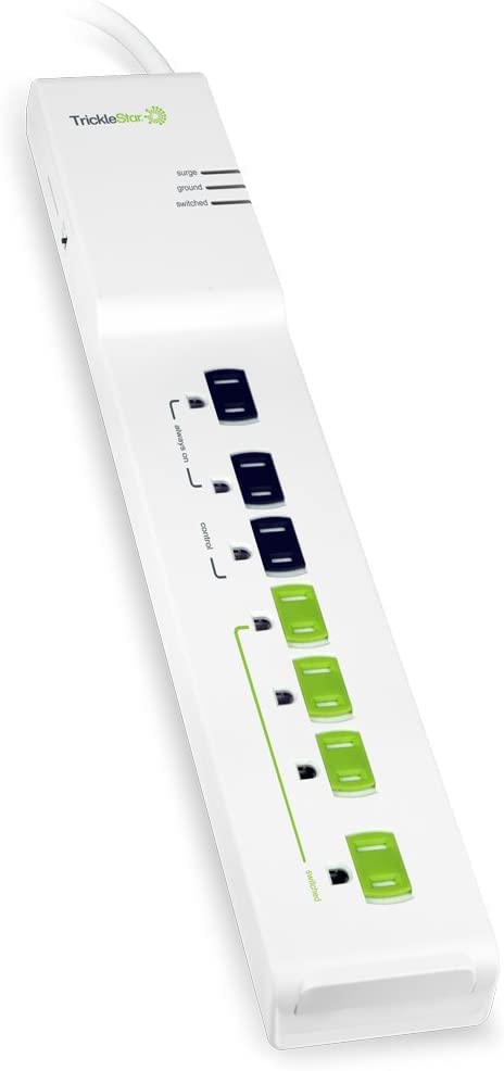 TrickleStar 7-Outlet Advanced Power Strip - 3ft Cord