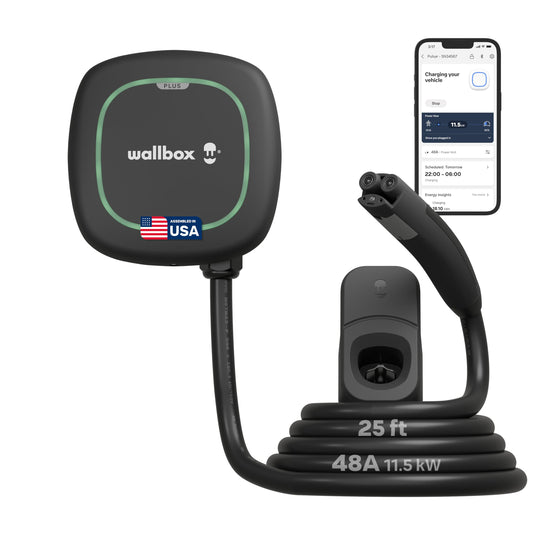 Wallbox Pulsar Plus Level 2 EV Charger - 48 Amp