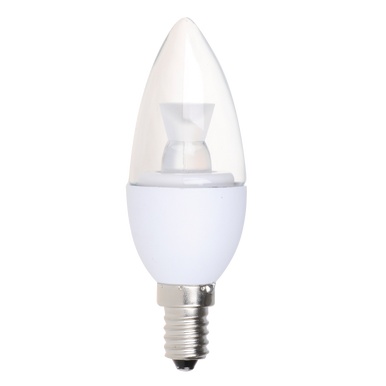 Dimmable Clear Candelabra LED 5W (40W equiv), 2700K